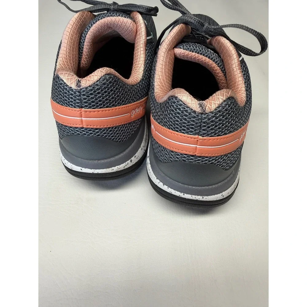 Gravity Defyer Ion Walking Shoes Womens 10 Grey Coral TB9024FGP-W VersoShock